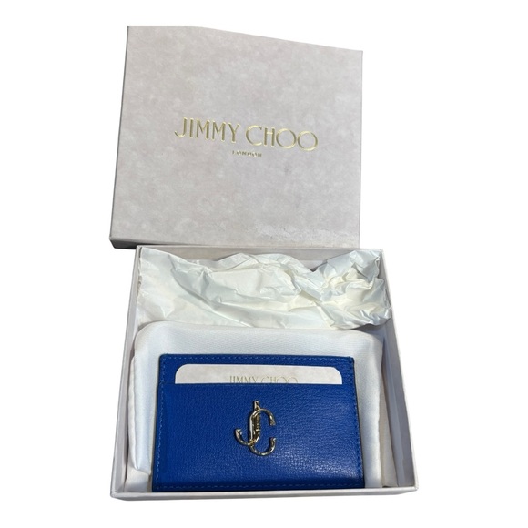 Jimmy Choo Royal Blue Card Holder - Picture 1 of 9